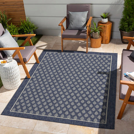 Sunshine - 5'3" X 7'3" Indoor & Outdoor Area Rug - Blue - view 3