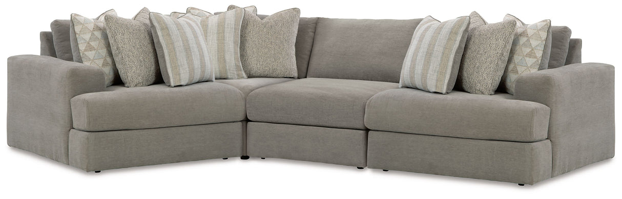 Avaliyah - Sectional Dark Gray 4 Pc. Sectional by Signature Design by Ashley® | Bel Furniture