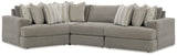 Avaliyah - Sectional Dark Gray 4 Pc. Sectional by Signature Design by Ashley® | Bel Furniture