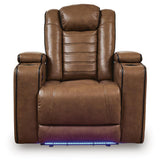 Gruaro - Power Recliner With Adjustable Headrest - Amber