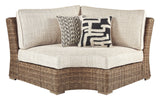 Beachcroft - Beige - Curved Corner Chair w/Cushion by Signature Design by Ashley® | Bel Furniture