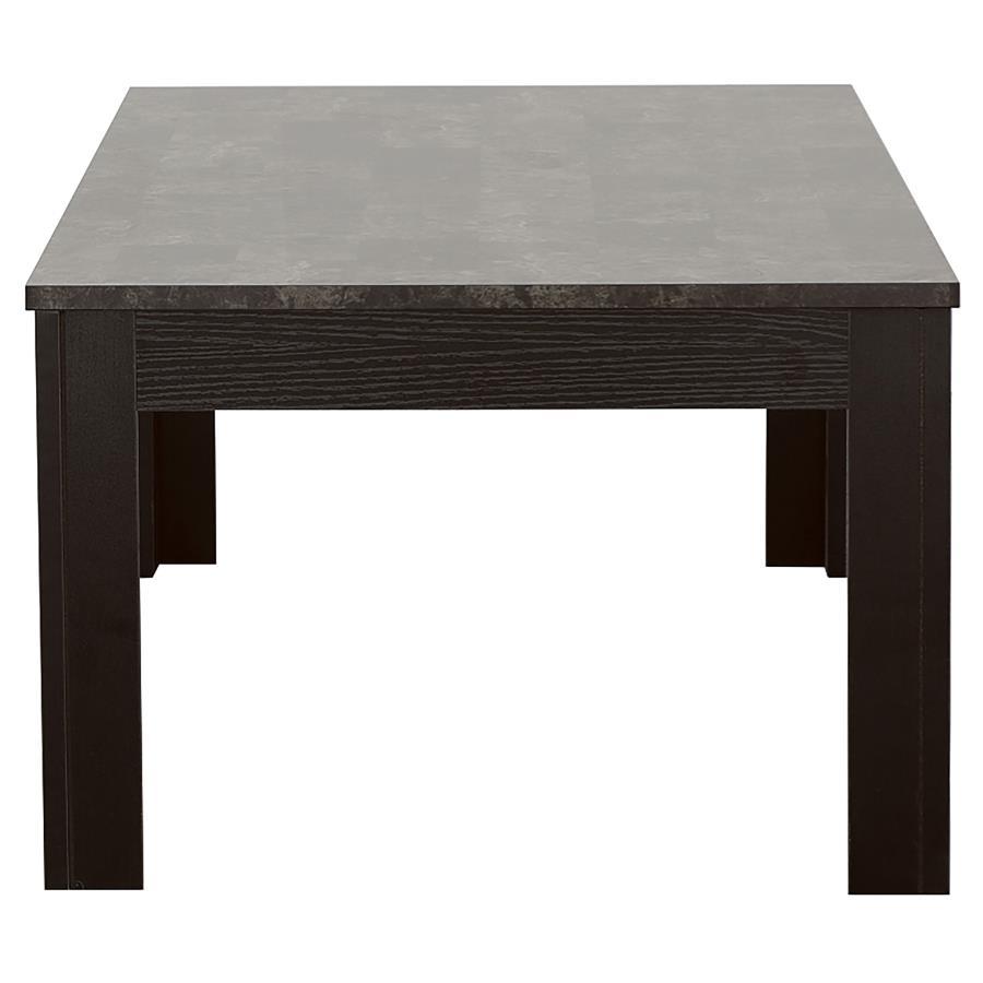 Rhodes - 3 Piece Faux Marble Top Coffee Table Set - Gray