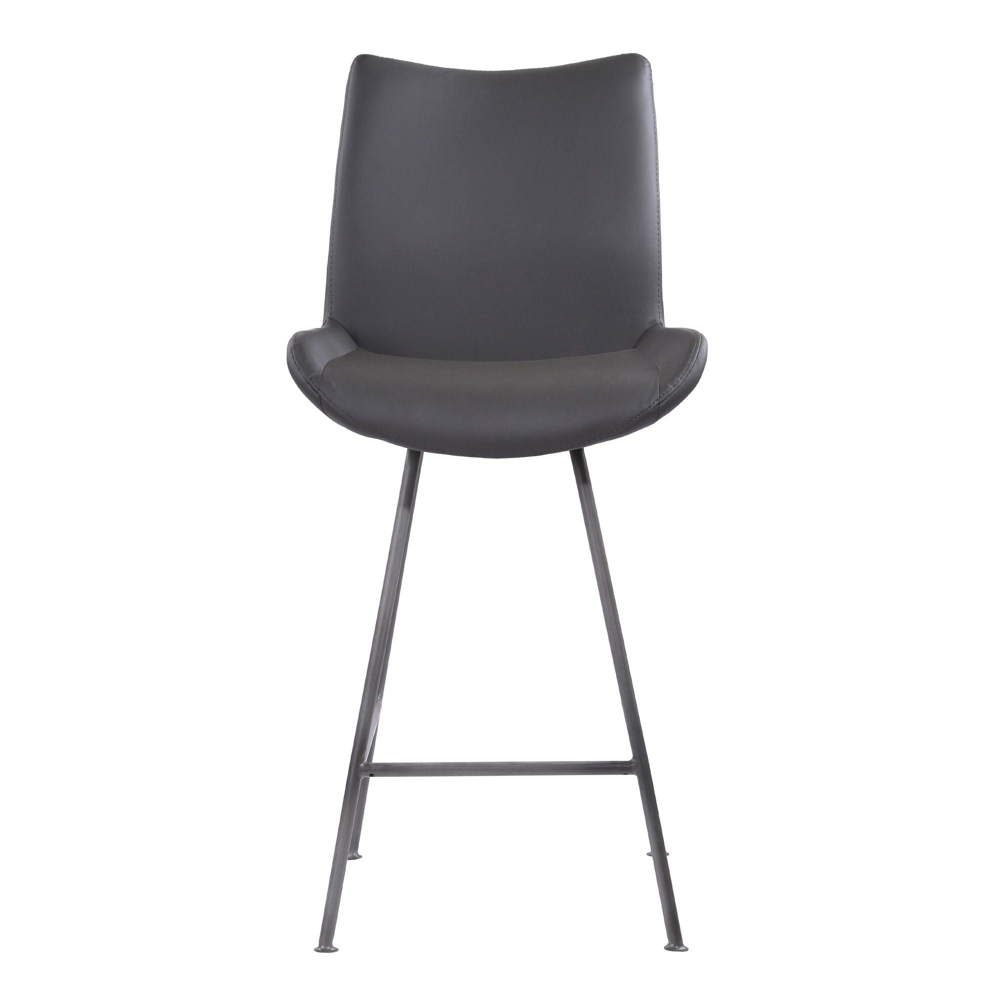 Iron Counter Height Bar Chair - Gray