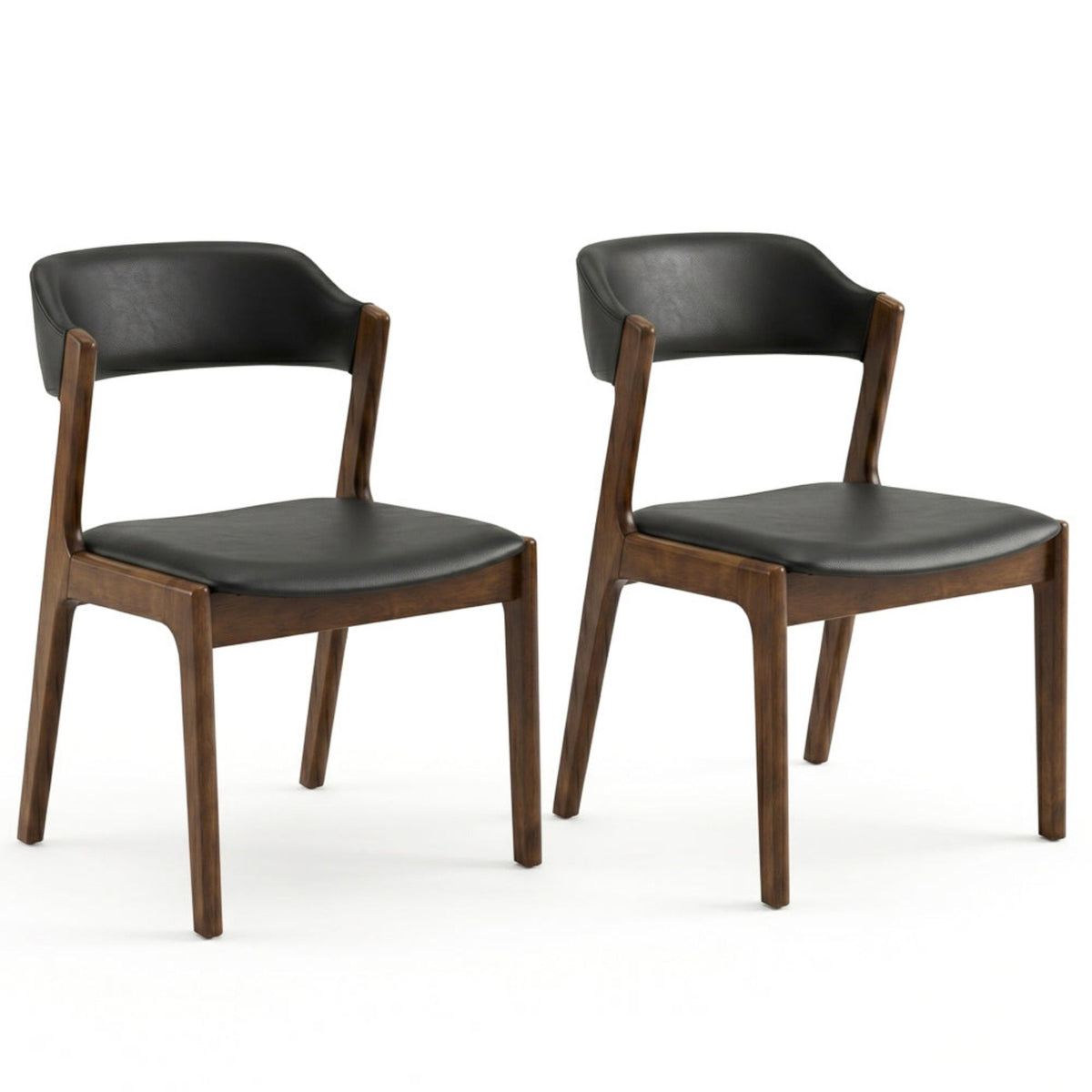 Enzo - Dining Chair (Set of 2) - Black / Brown