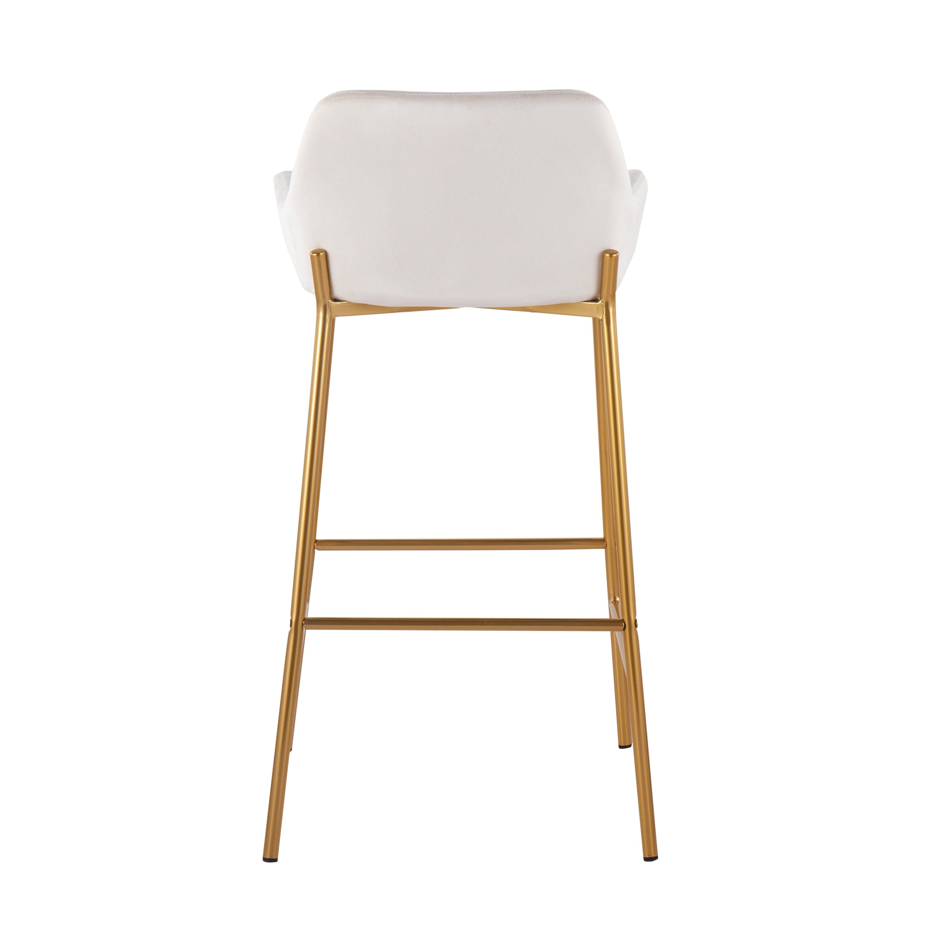 Daniella - Contemporary / Glam Fixed Height Bar Stool (Set of 2)