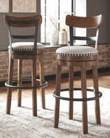 Valebeck - Tall Upholstered Swivel Barstool by Signature Design by Ashley® | Bel Furniture