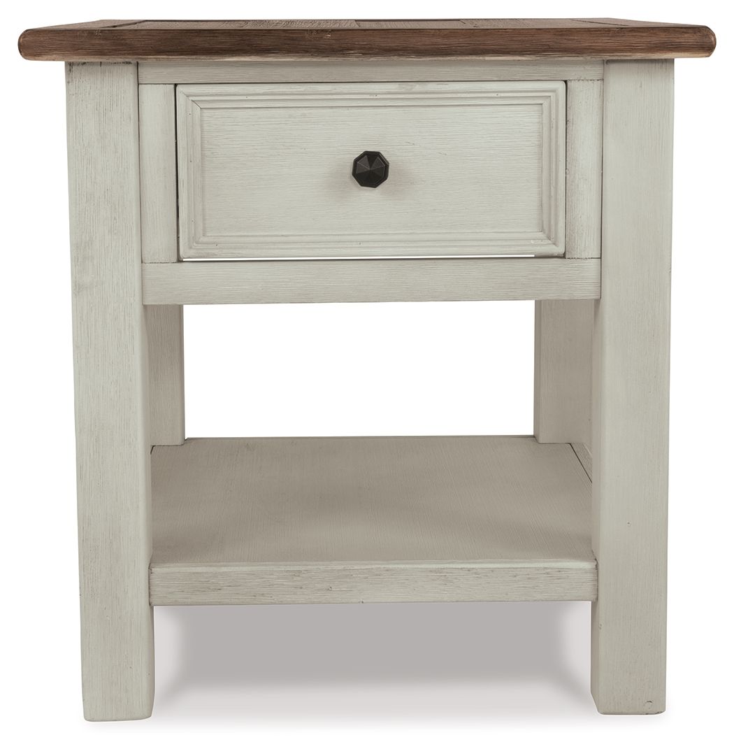 Bolanburg - White / Brown / Beige - Rectangular End Table by Signature Design by Ashley® | Bel Furniture