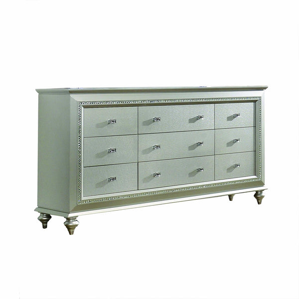 Solid Wood Double Dresser - Champagne