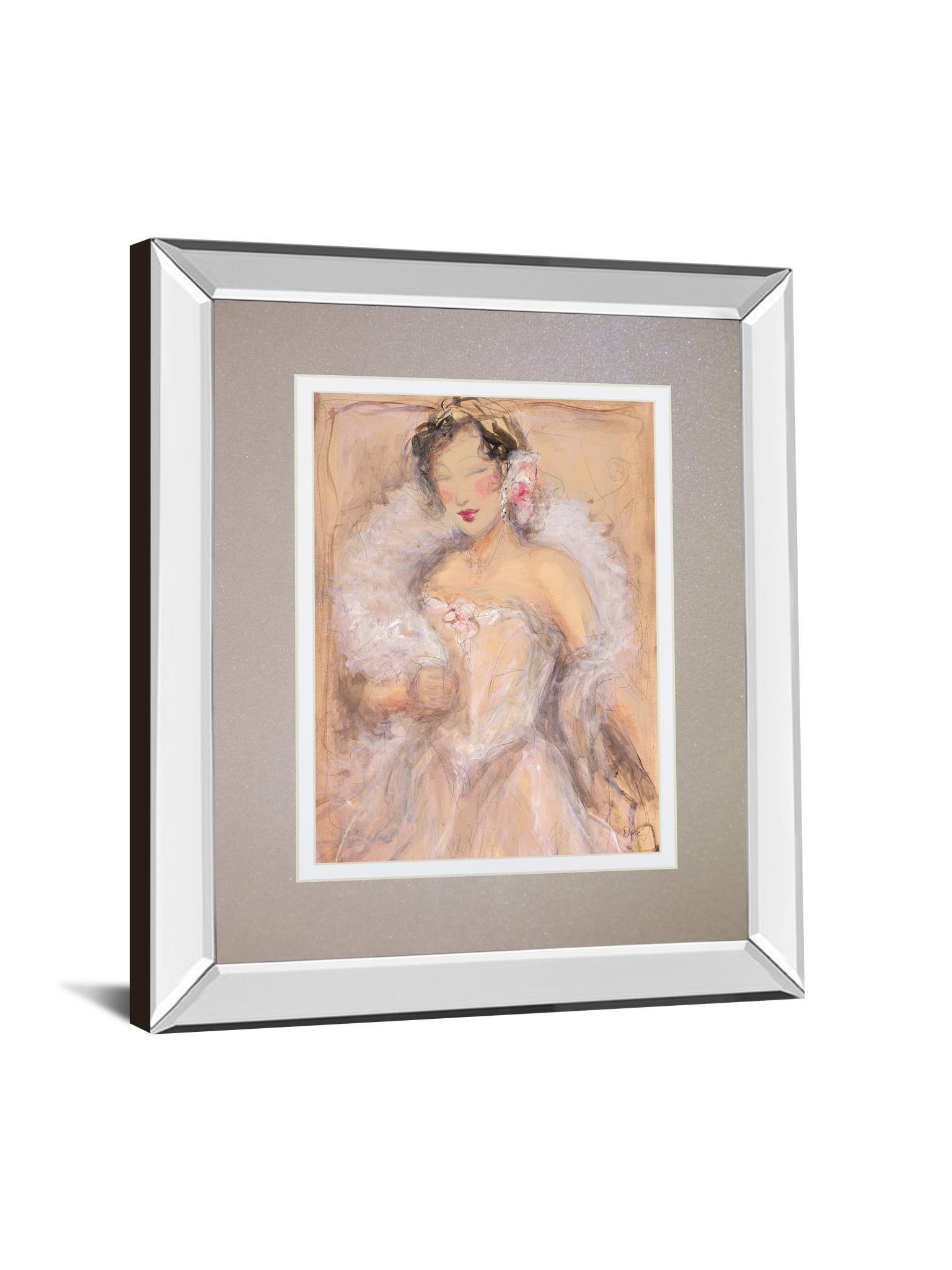 Stole My Heart I By Dupre - Mirror Framed Print Wall Art - Pink