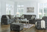 Lonoke - Living Room Set Dark Gray 4 Pc. Sofa, Loveseat, Chair And A Half, Ottoman by Signature Design by Ashley® | Bel Furniture