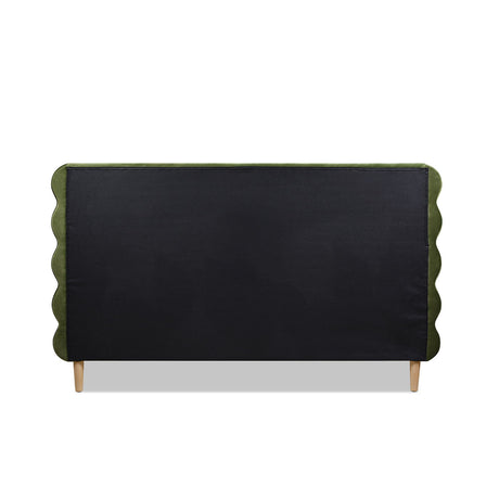 Stockholm - Modern Wavy Headboard Platform Bed by Jennifer Taylor Home | Bel Furniture