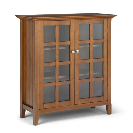 Acadian - Medium Storage Cabinet, Handcrafted Light Brown by Simpli-Home | Bel Furniture