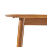 Mid-Century Damsel Extension Dining Table With Removable Leaf - Caramel by Walker Edison | Bel Furniture