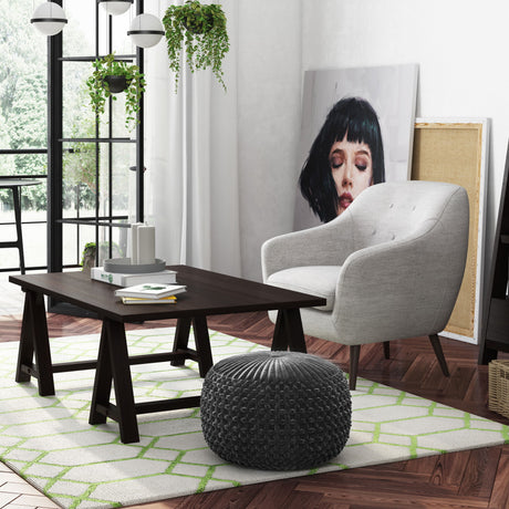 Renee - Handcrafted Round Pouf - view 13