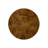 Bolin - Round Pillar Burl Accent Side Table - Walnut Brown