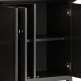 Amherst - Wide 4 Door Storage Cabinet - Hickory Brown by Simpli-Home | Bel Furniture