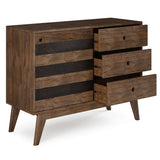 Clarkson - Medium Storage - Rustic Natural Aged Brown by Simpli-Home | Bel Furniture