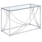 Lille - Glass Top Entryway Sofa Console Table Accents