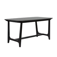 Mid-Century Modern Dining Table With Trestle Base Dark Gray by Walker Edison | Bel Furniture