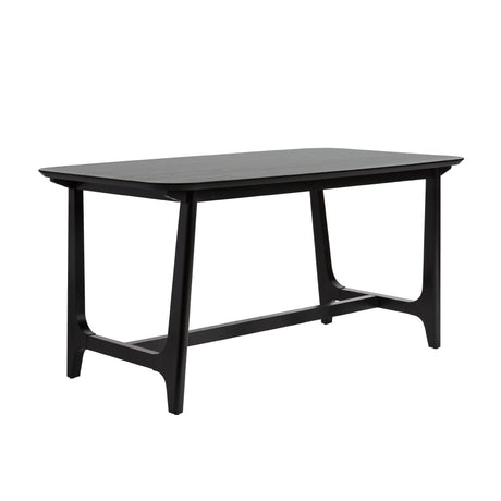 Mid-Century Modern Dining Table With Trestle Base Dark Gray by Walker Edison | Bel Furniture