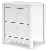 Hallityn - White - Two Drawer Night Stand by Signature Design by Ashley® | Bel Furniture