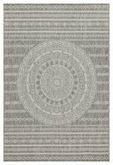 Sunshine - 5'3" X 7'3" Indoor, Outdoor Area Rug - Silver - Polypropylene