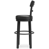 Valebeck - Tall Upholstered Swivel Barstool by Signature Design by Ashley® | Bel Furniture