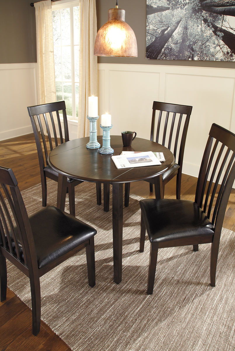 Hammis - Round Dining Drop Leaf Table Set by Signature Design by Ashley® | Bel Furniture