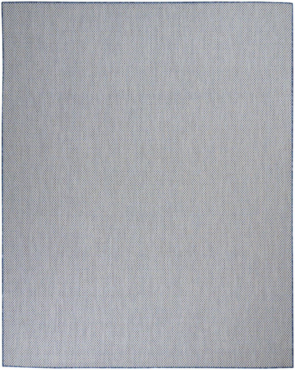 8' X 10' Geometric Power Loom Area Rug - Blue