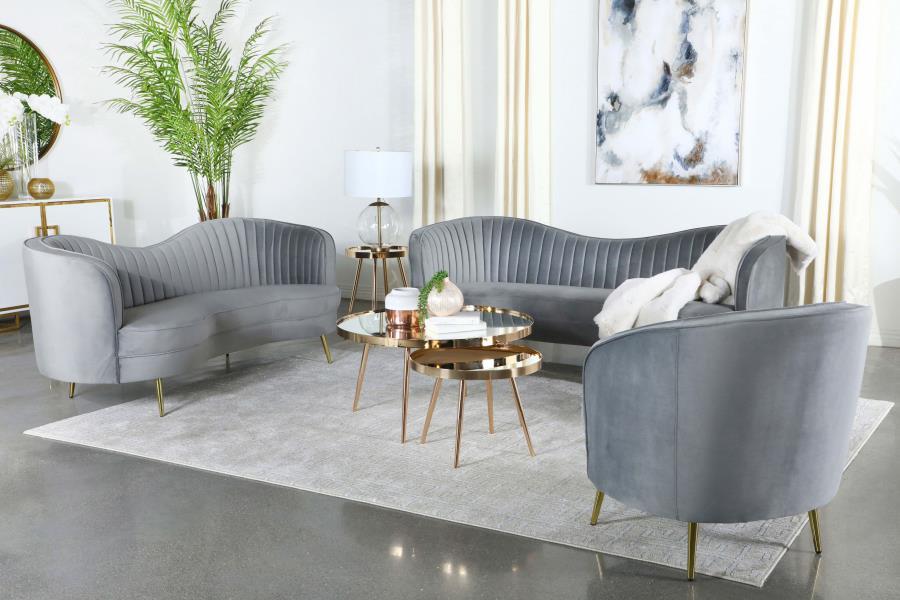 Sophia - Upholstered Channel Tufted Loveseat