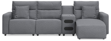 Modmax II - Reclining Sectional - Salt And Pepper - view 23