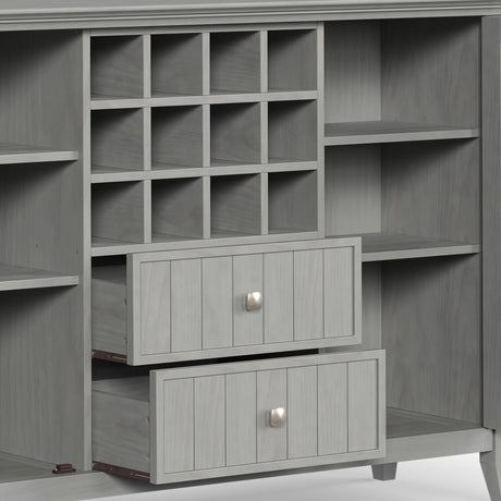 Bedford - Sideboard Buffet And Wine Rack by Simpli-Home | Bel Furniture