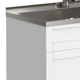 Hennessy - Deluxe Laundry Cabinet With Faucet And Stainless Steel Sink