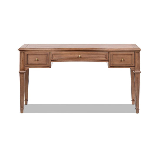 Dauphin - 3 Drawer Executive Desk - Brown