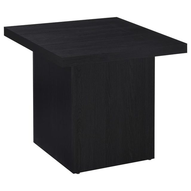 Max - Square Engineered Laminate End Side Table - Black by Coaster Fine Furniture | Bel Furniture