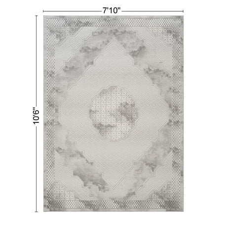 Geometrix - Medallion Rug With Geometric 3D Effect - view 6
