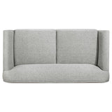 Vaughn - Fabric Upholstered Flared Arm Loveseat - Gray