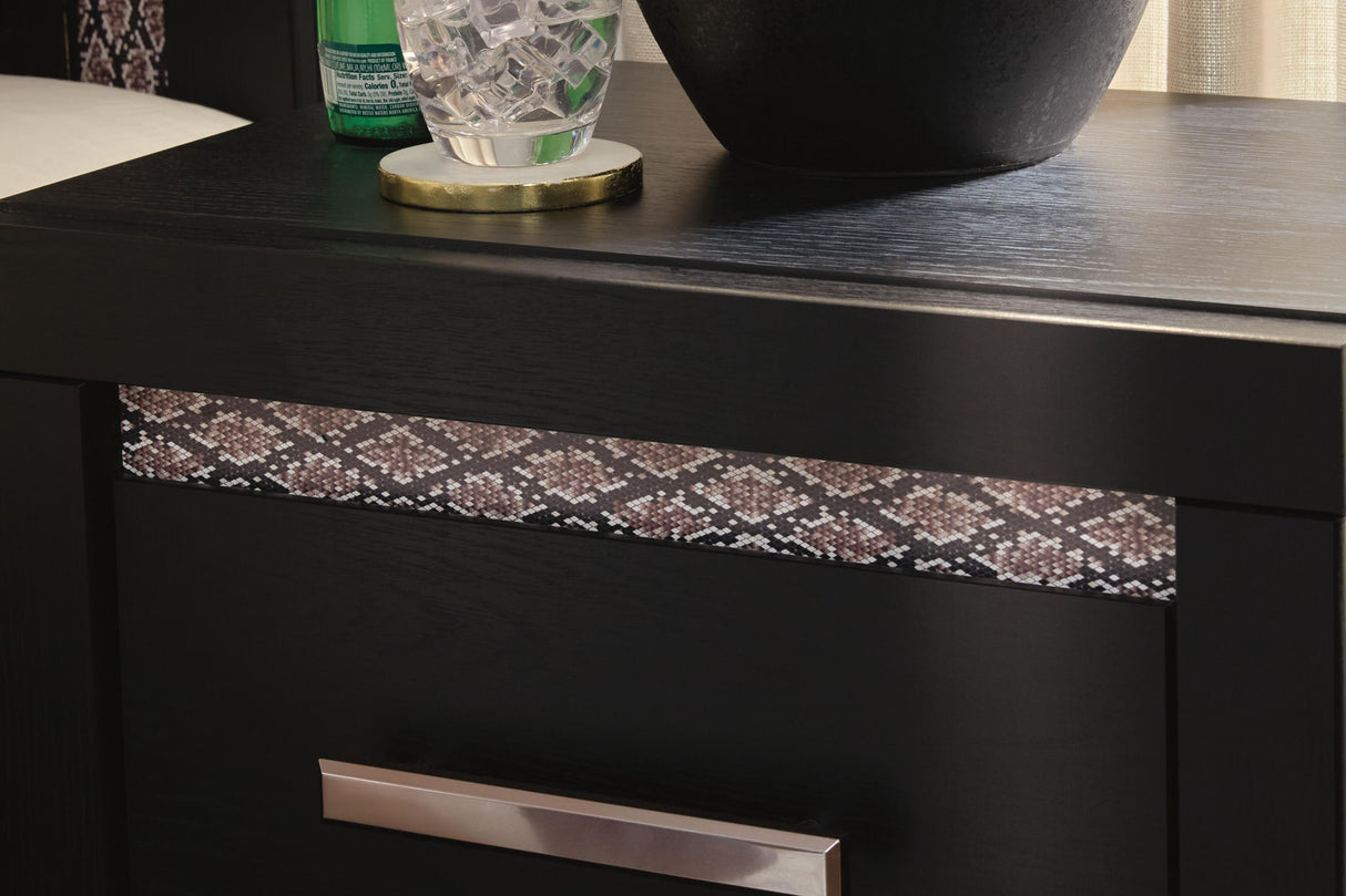 Brizmore - Two Drawer Night Stand - Black