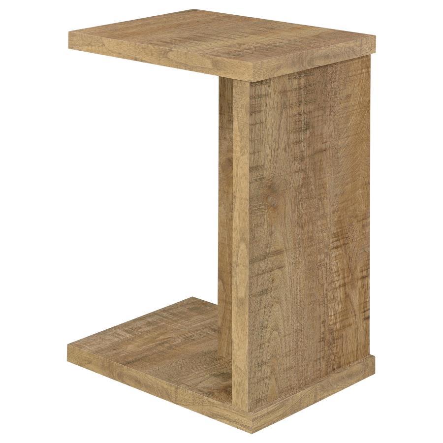Clower - Engineered Wood C-Shaped Sofa Side Table