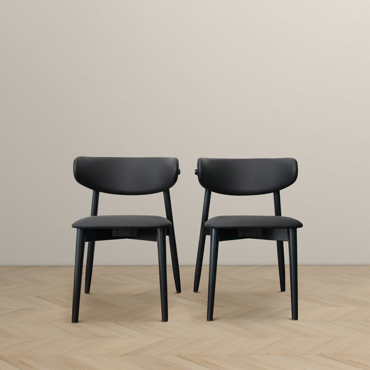 Korb - Dining Chair (Set of 2) - Black by Ashcroft Furniture | Bel Furniture