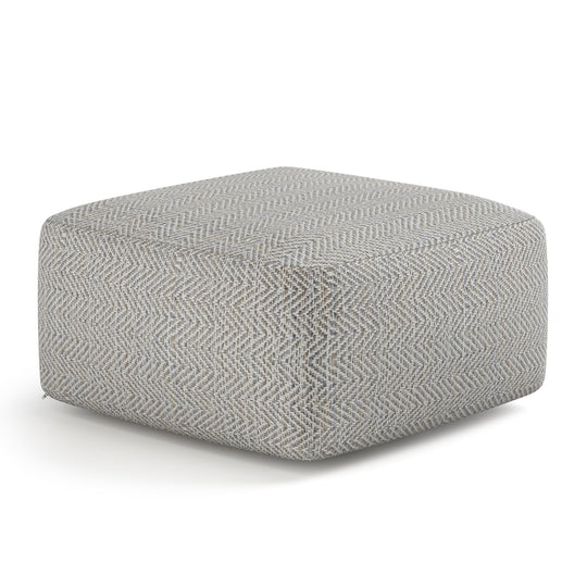 Nate - Handcrafted Square Pouf