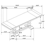 Phelps - Extension Leaf Dining Table Distressed Noir - Distressed Nior by CoasterEssence | Bel Furniture