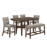 Marcello - Bar Bench - Brown