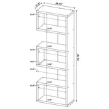 Joey - 5-tier Alternating Boxes Design Bookcase by CoasterEveryday | Bel Furniture