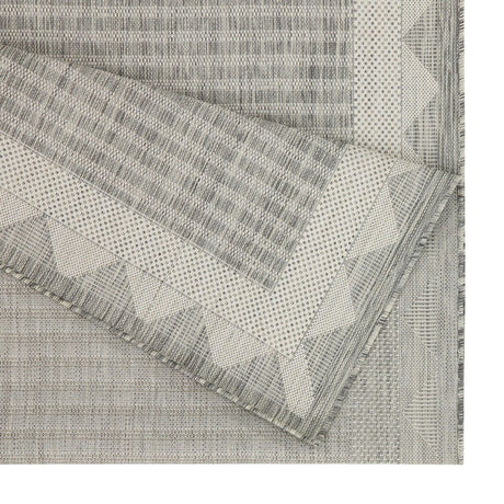 Sunshine - 5'3" X 7'3" Indoor & Outdoor Area Rug - Silver - Polypropylene - view 4