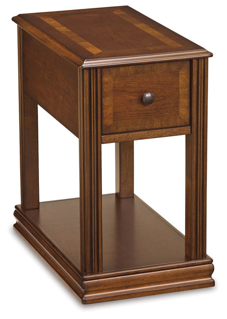 Breegin - Brown - Chair Side End Table - Removable Tray by Signature Design by Ashley® | Bel Furniture