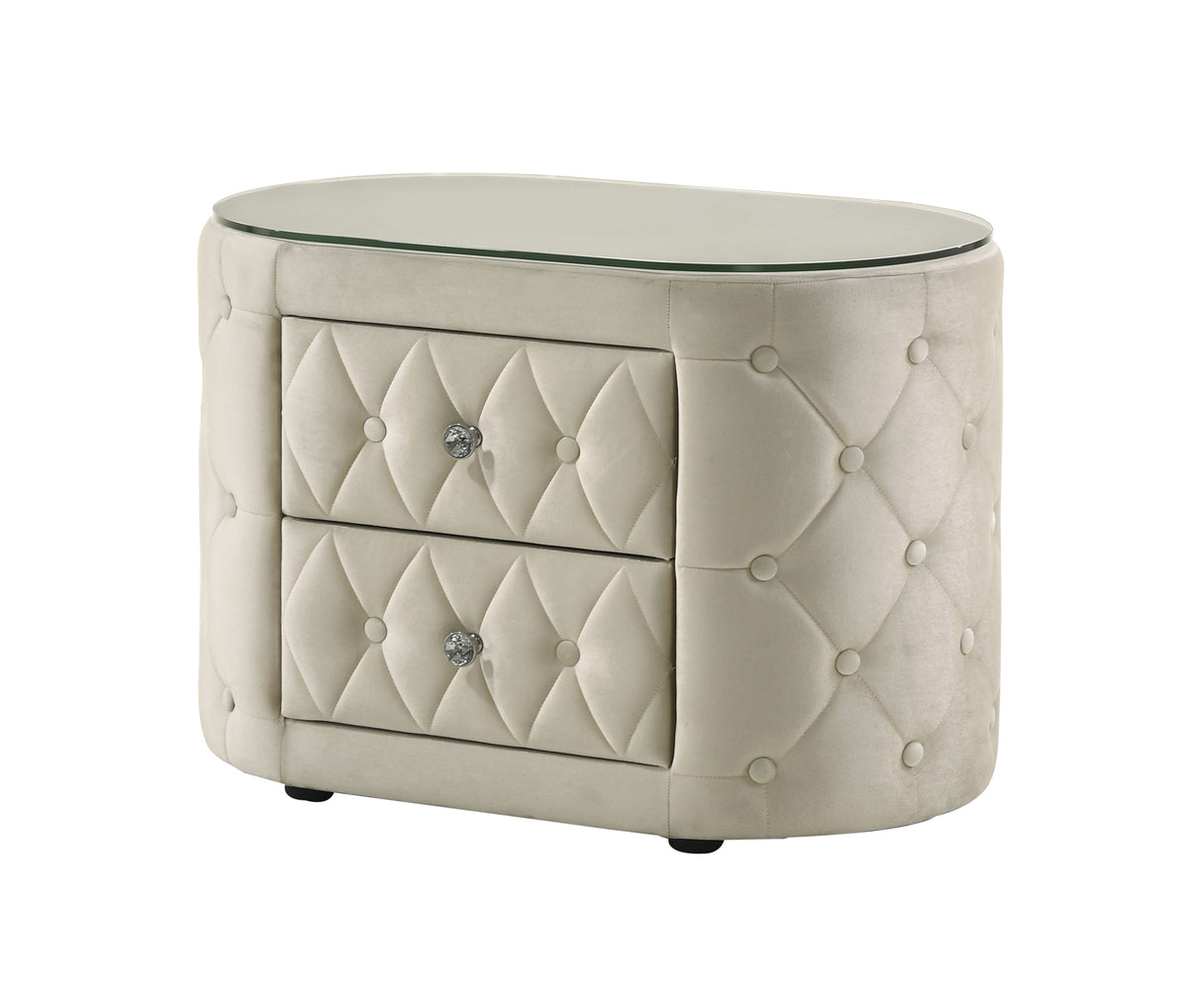 Voltare - Nightstand White by Crown Mark | Bel Furniture
