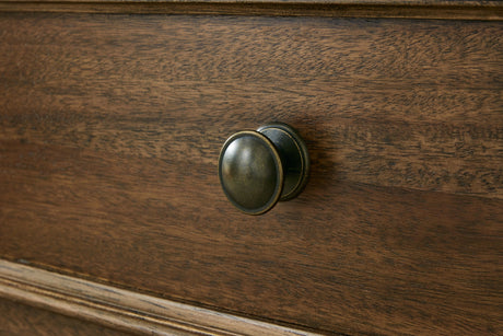 Sturlayne - Brown - Five Drawer Chest by Benchcraft® | Bel Furniture