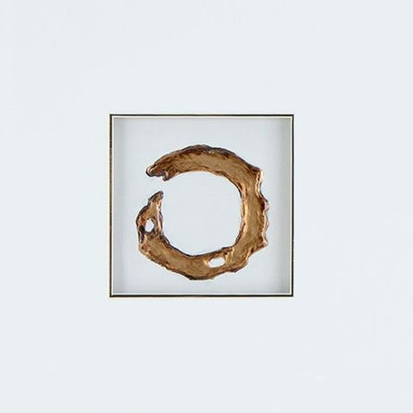 Dallbourne - Wall Art Set (Set of 4) - White / Gold Finish - view 5
