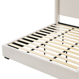 Hampton - Upholstered Platform Bed With Tall Headboard